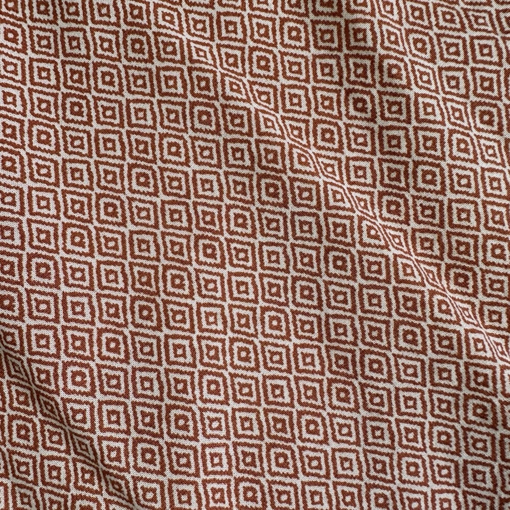 Flint and Tinder Classic Fit Geometric Print Button Down Shirt Men S Clay AOP - Picture 10 of 11
